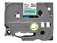 Ruban TZ laminé 24mm noir / vert