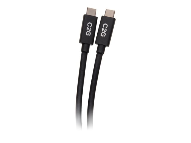 C2G 3.3ft (1m) USB-C Male to USB-C Male Cable (20V 5A) - USB4 (40Gbps) - USB kabel typ C - USB-C do USB-C - 1 m – foto 3