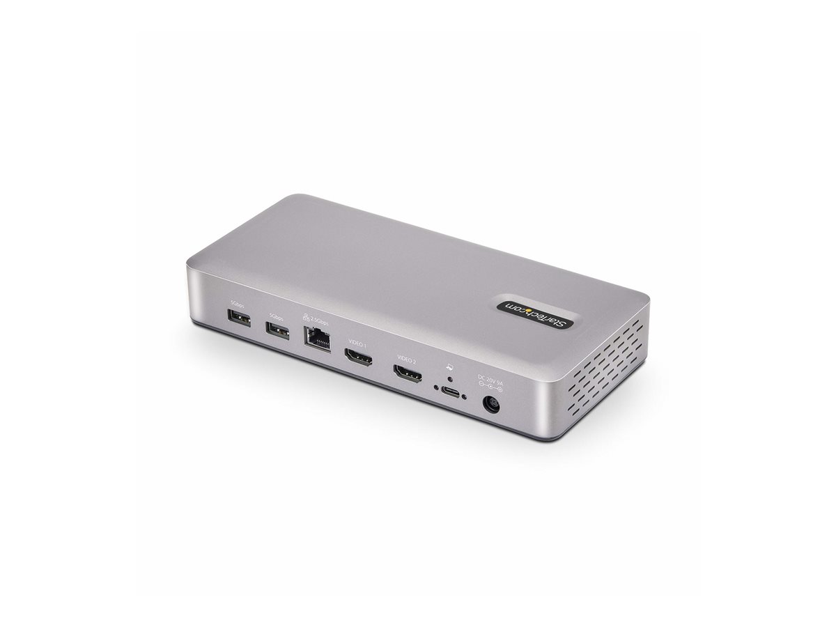 StarTech.com USB4 Docking Station, USB-C 40Gbps, Dual Video HDMI, Up to 2x 4K 60Hz 4:4:4 (RGB) or 2x 4K 120Hz 4:2:2, Multi-Monitor Dock, 6x USB, 2.5GbE, 100W PD - dokovací stanice - USB4 / Thunderbolt 4 - 2 x HDMI - 1GbE, 2.5GbE – foto 4