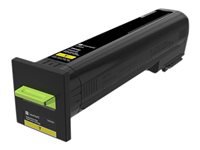 Lexmark - High Yield - yellow - original - toner cartridge LCCP - for Lexmark CS820de, CS820dte, CS820dtfe