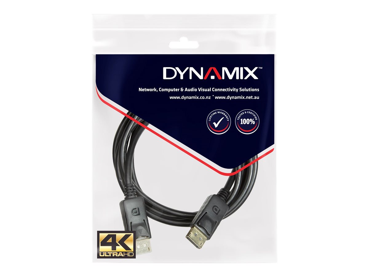 Dynamix DisplayPort cable DisplayPort to DisplayPort 7.5 Product shot Close-up 75552