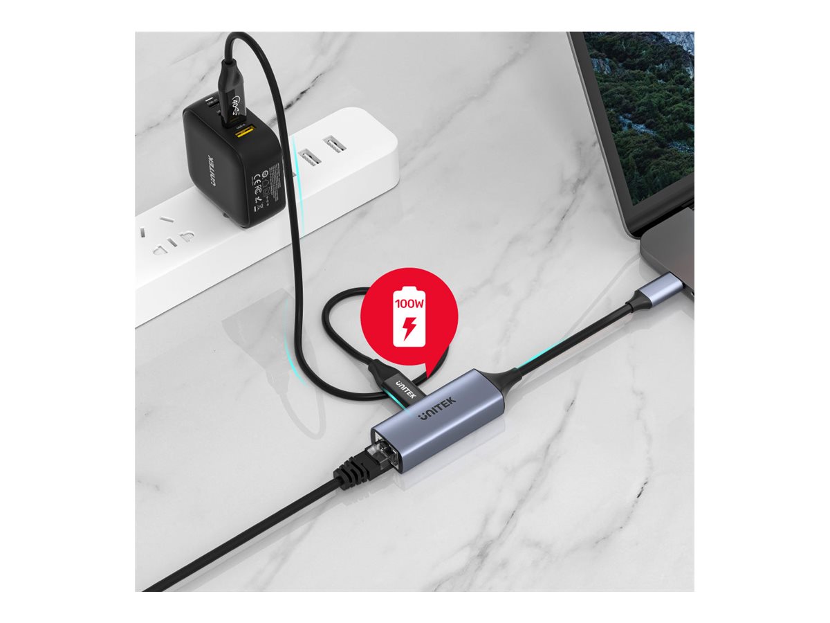 Unitek U1323A, network adapter, USB 3.0, Gigabit Ethernet x 1 + USB-C (power only) x 1 - Image 6