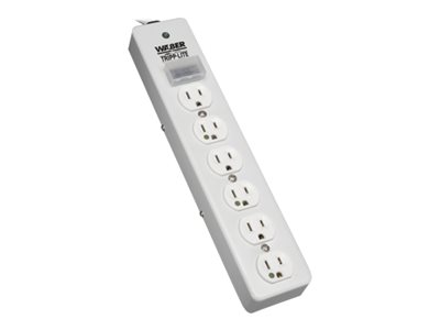 Tripp Lite Surge Protector Power Strip Medical Hospital Metal 6 Outlet 15' Cord