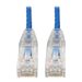 Eaton Tripp Lite Series Cat6 Gigabit Snagless Slim UTP Ethernet Cable (RJ45 M/M), PoE, Blue, 8-in. (20.32 cm)