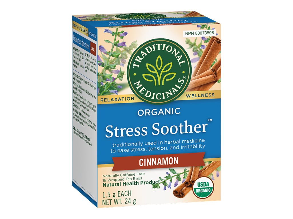 Traditional Medicinals Stress Soother Organic Tea - Cinnamon - 16's