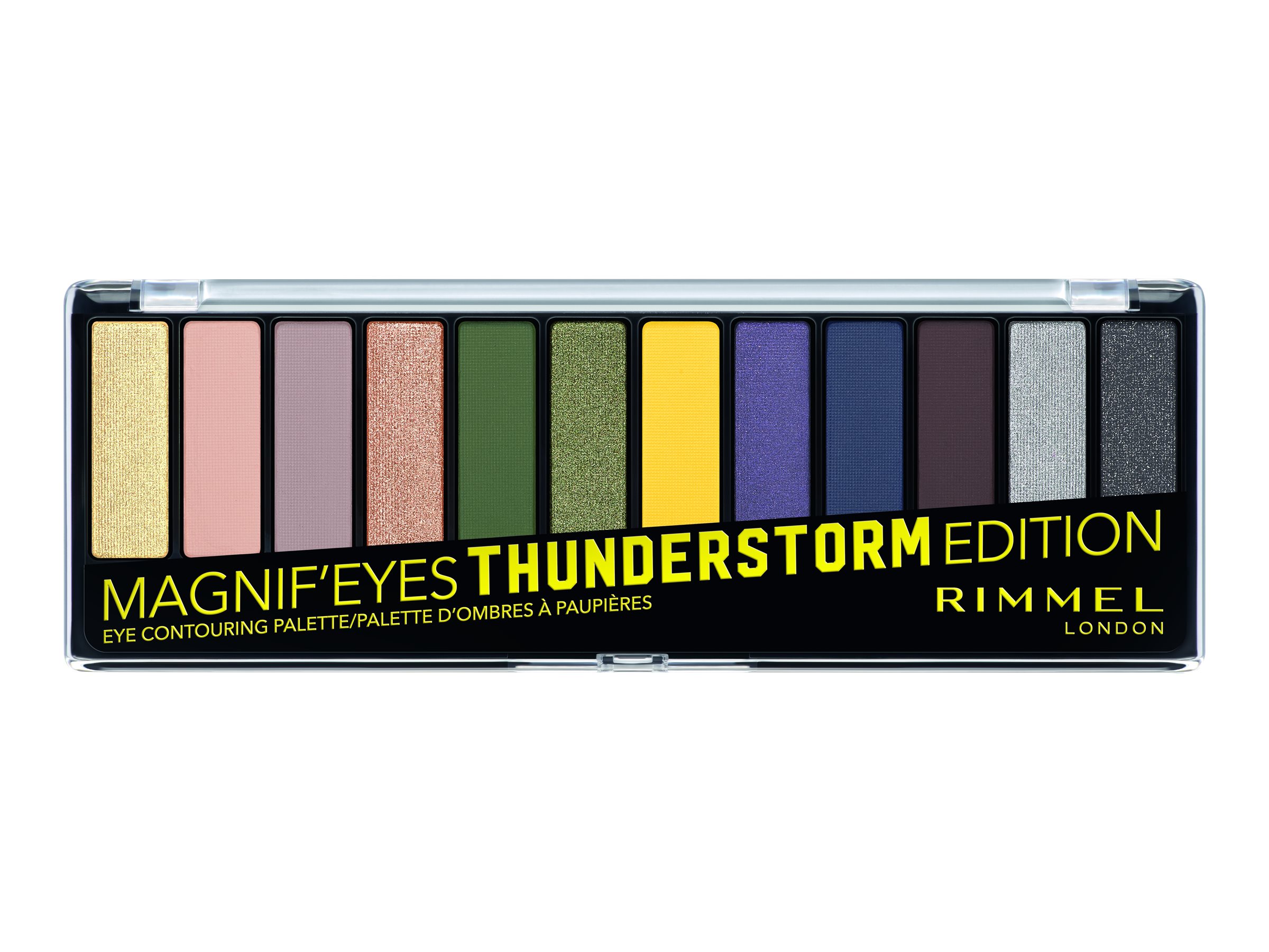 Rimmel London Magnif'Eyes Thunderstorm Edition Eyeshadow Palette - 12 colours