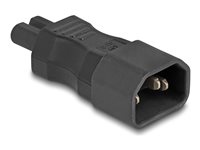DeLOCK Power IEC 60320 C7 Strøm IEC 60320 C14 Sort Strømforsyningsadapter