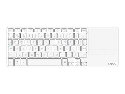Rapoo E900T keyboard portable mini with touchpad white Input Product shot Front 79200