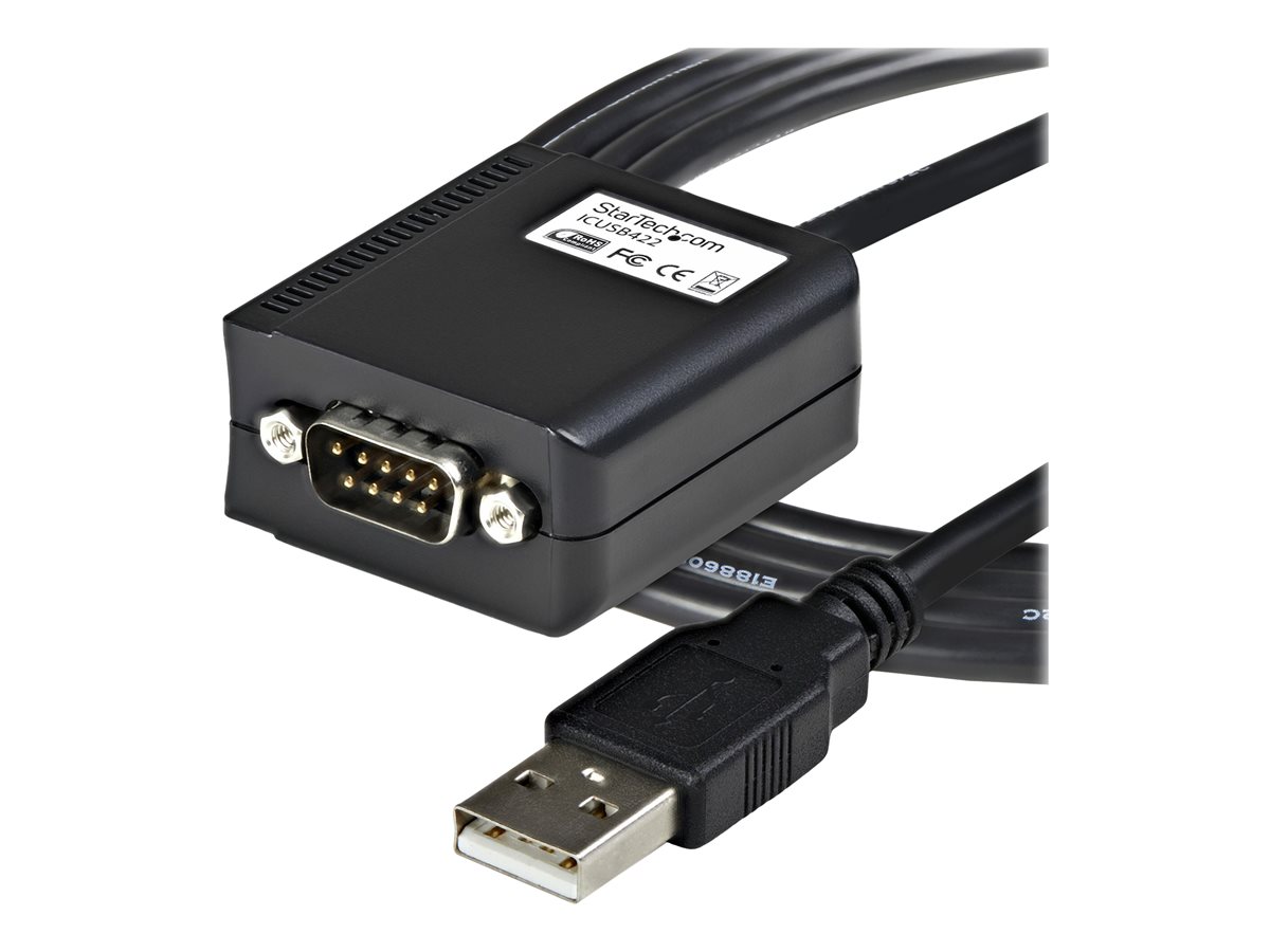 StarTech.com 6 ft Professional RS422/485 USB Serial Cable Adapter w/ COM Retention (ICUSB422) - sériový adaptér - USB - RS-422/485 – foto 2
