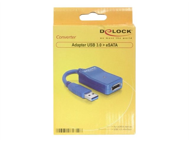 ADAPTER USB-A(M) 3.0->ESATA(M) DELOCK