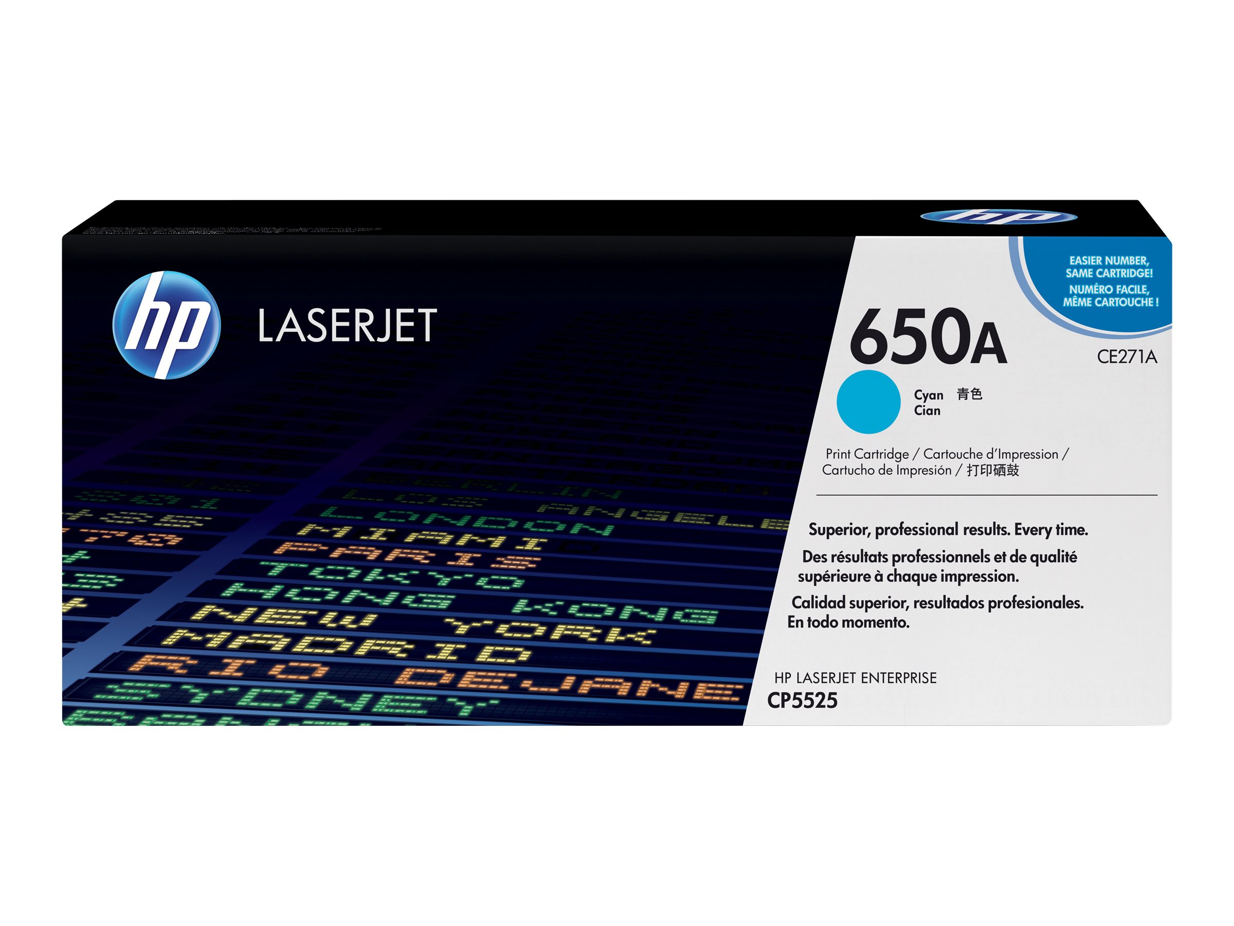 Hp 650a Cyan Original Laserjet Toner Cartridge Ce271a Hp 650a Cyan Original Laserjet Toner Cartridge Ce271a