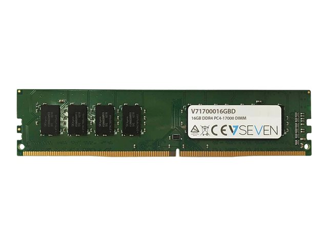 Image of V7 - DDR4 - module - 16 GB - DIMM 288-pin - 2133 MHz / PC4-17000 - unbuffered