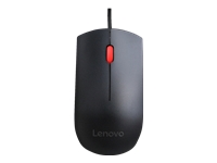 Lenovo Essential - Mouse - right and left-handed - optical - 3 buttons - wired - USB - black