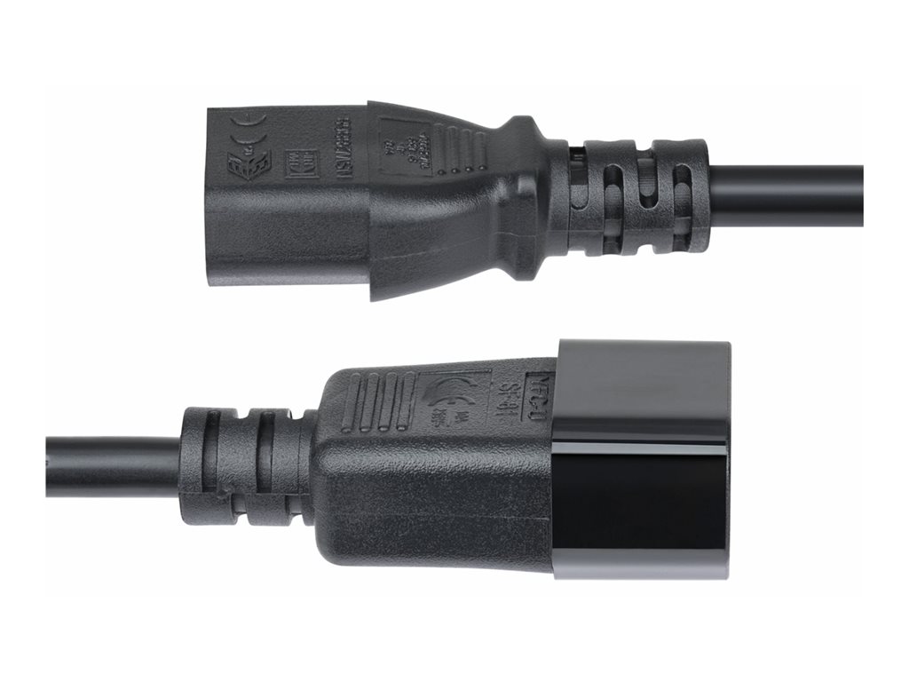 StarTech .com 4.5m Power Extension Cord, C14 to C13, 15A 250V, KEMA-KEUR