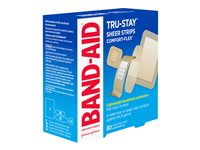 BAND-AID Tru-Stay Sheer Strips Comfort-Flex Bandages - Assorted - 80's