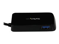 StarTech.com 4-Port USB 3.0 SuperSpeed Hub - Portable Mini