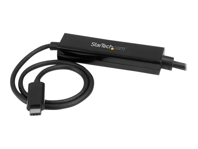 StarTech.com 3.3 ft / 1 m USB-C to DVI Cable - USB Type-C Video Adapter Cable - 1920 x 1200 - Black (CDP2DVIMM1MB) - USB / DVI cable - 24 pin USB-C (M) to DVI-D (M) - Thunderbolt 3 / USB 3.1 - 1 m - 1920 x 1200 (WUXGA) support - black - for P/N: TB4CDOCK