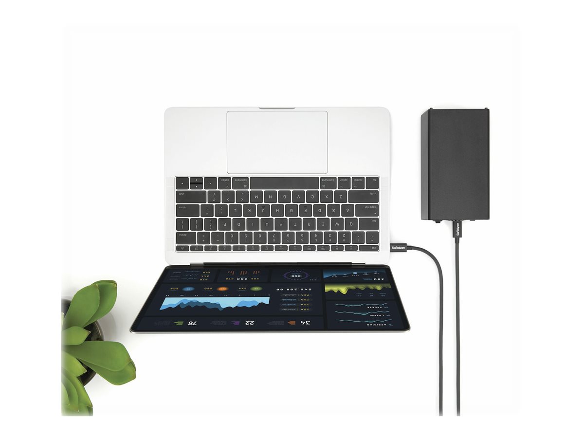StarTech.com 2m (6.6ft) Thunderbolt 3 Cable, 20Gbps, 100W PD, 4K Video, Thunderbolt-Certified, Compatible w/ TB4/USB 3.2/DisplayPort - kabel Thunderbolt - USB-C do USB-C - 2 m – foto 6
