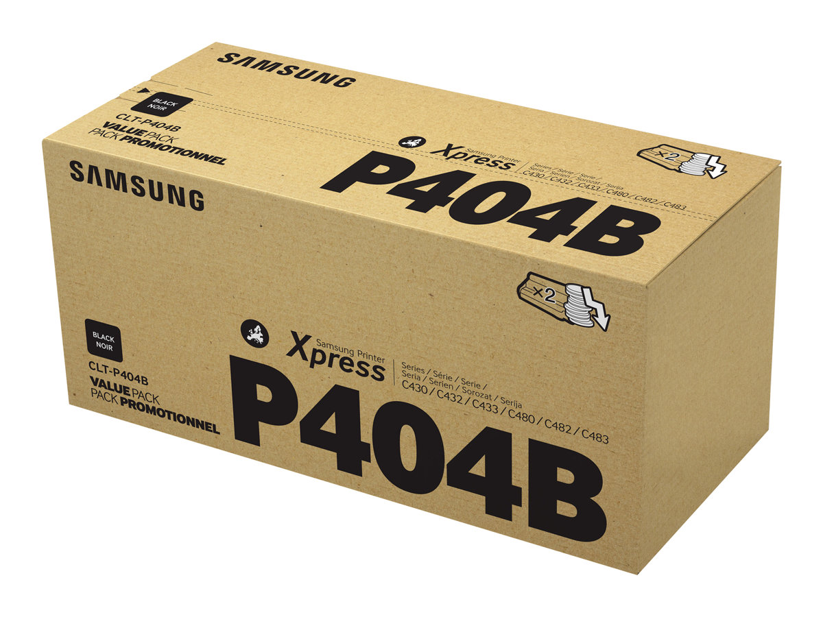 SAMSUNG CLT-P404B/ELS 2-pk Blk Toner