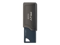 PNY PRO Elite V2 512GB USB 3.2 Gen 2 Blå Grå