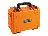 B&W outdoor.case Type 3000 Hårdt hylster Til digitalkamera med objektiver Orange