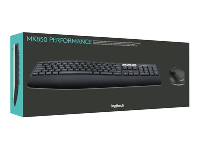 Logitech Wireless Keyboard+Mouse MK850 black retail - 920-008221