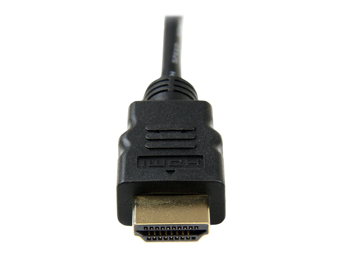StarTech.com 0.5m High Speed HDMI Cable with Ethernet HDMI to HDMI Micro - kabel HDMI s ethernetem - 50 cm – foto 2