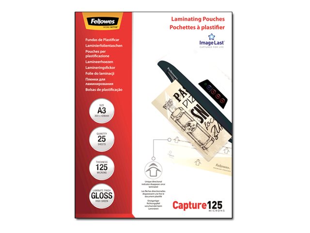 FELLOWES IL POCHETTES A3 125 MICRONS X