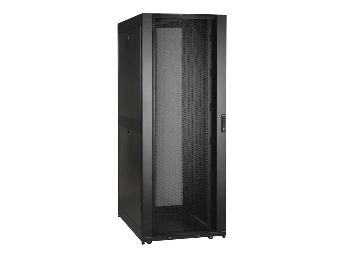 Eaton Tripp Lite Series SmartRack 48U Standard-Depth Extra-Wide Rack Enclosure Cabinet, Doors and Side Panels Included
