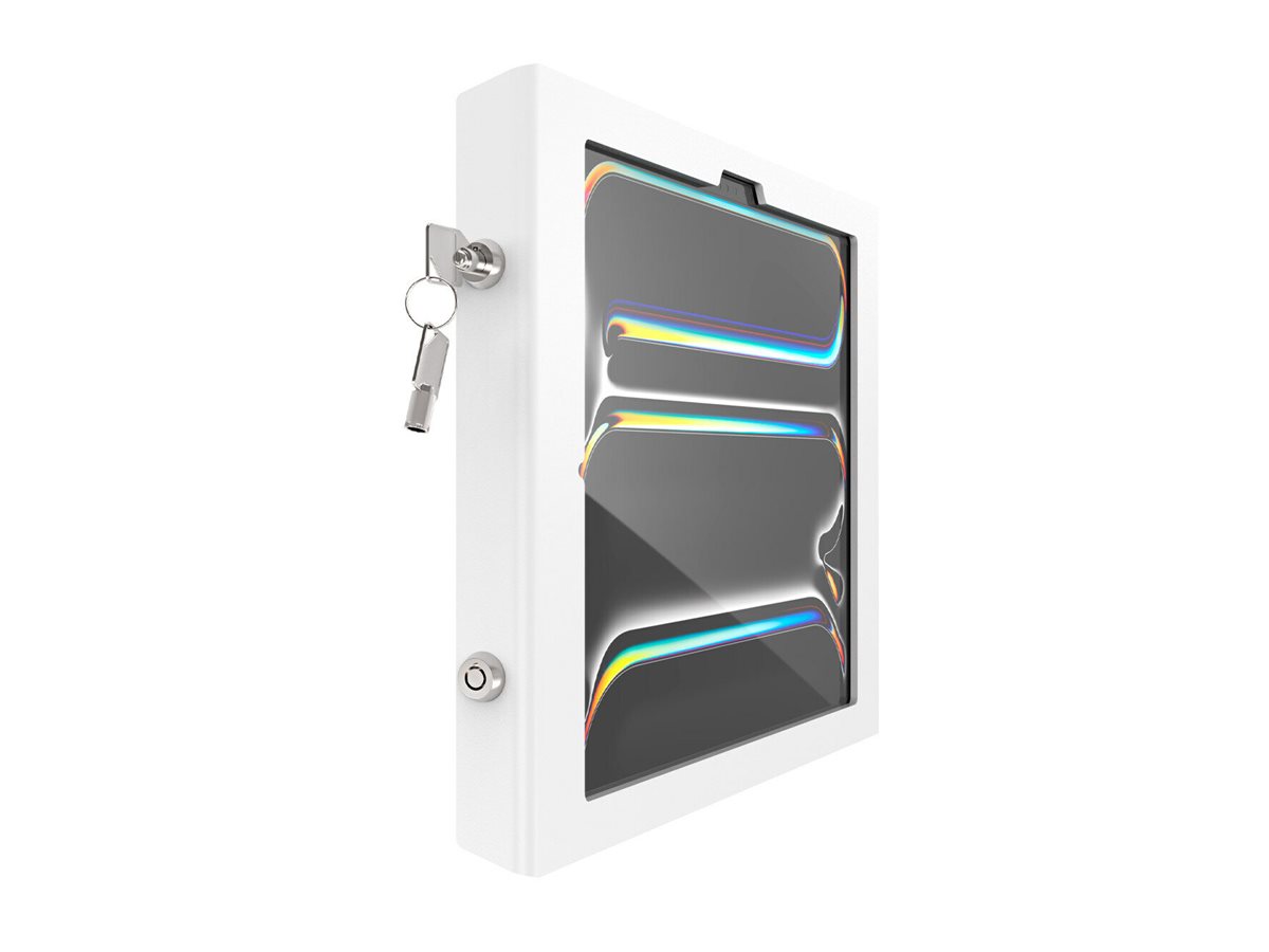 Compulocks iPad Pro M4 13" (2024), Apex Enclosure Tilting Stand 8" montážní sada - odkrytá přední/zadní kamera a senzory - pro tablet - bílá – foto 2
