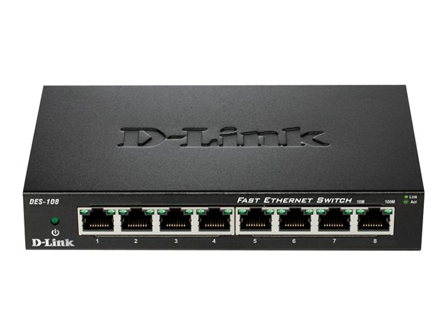 Image of D-Link DES 108 - switch - 8 ports