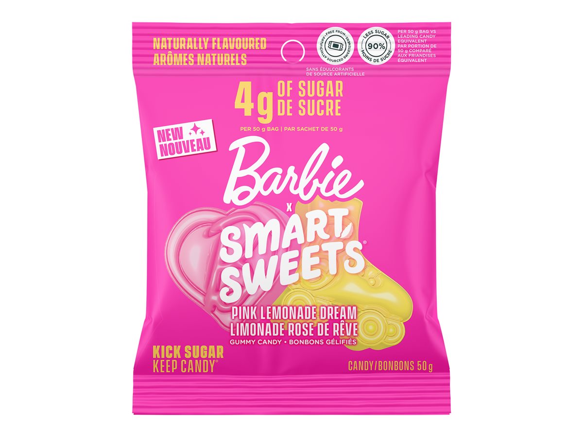 SmartSweets x Barbie Pink Lemonade Dream Chewing Candy - 50g