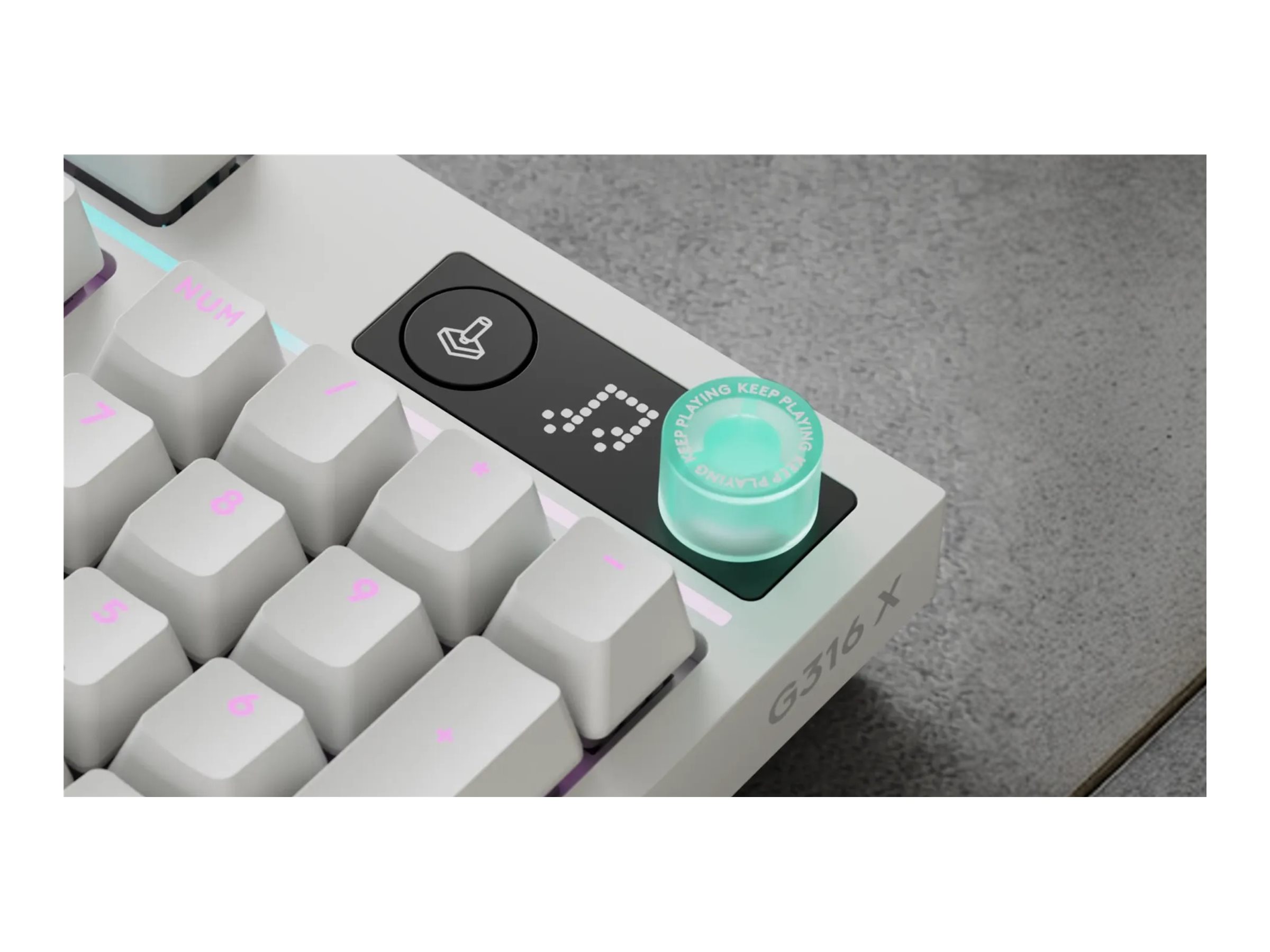 Logitech G G316 X 98 keyboard 98% full size QWERTY US white Input Usage / lifestyle Right-angle 72800