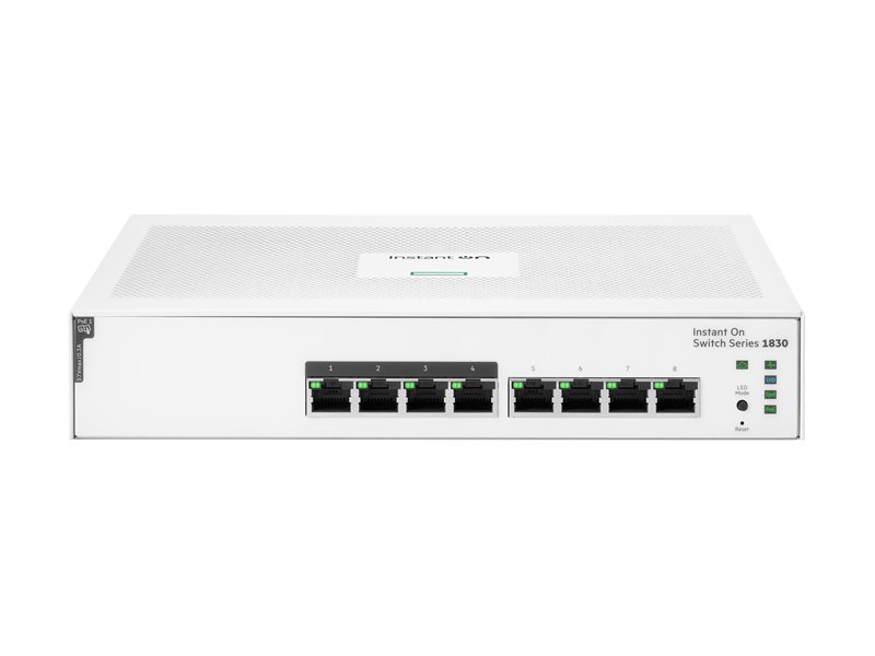 HPE Aruba Instant On 1830 8G 4p Class4 PoE 65W Switch