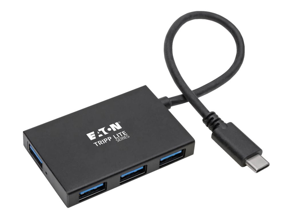 Tripp Lite USB C Hub 4-Port USB-A Compact USB 3.1 Gen 1 Portable Aluminum Housing Thunderbolt 3 Compatible 5 Gbps