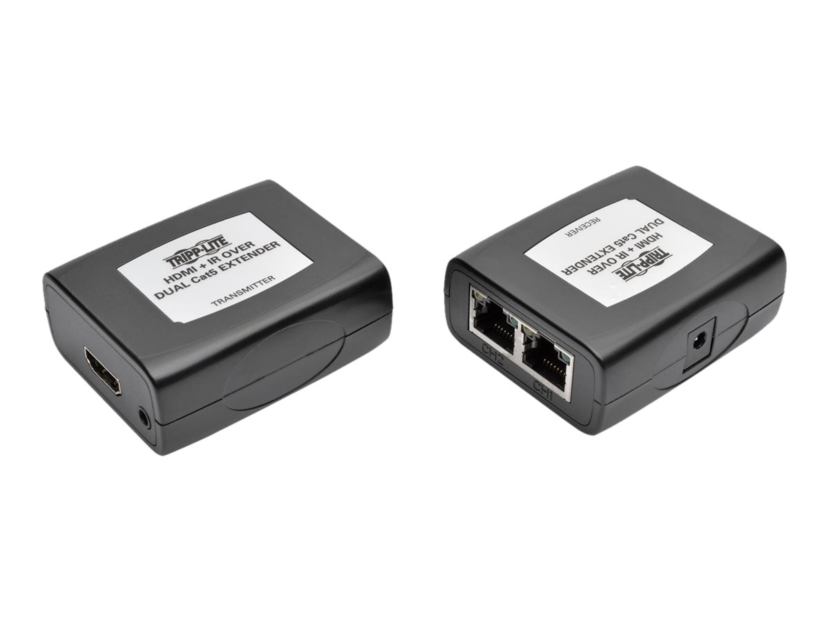 Tripp Lite HDMI Over Dual Cat5/Cat6 Video Extender Kit IR Control 1080p 60Hz