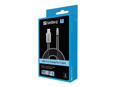 SANDBERG USB-C to DisplayPort Cable 2M - 136-51