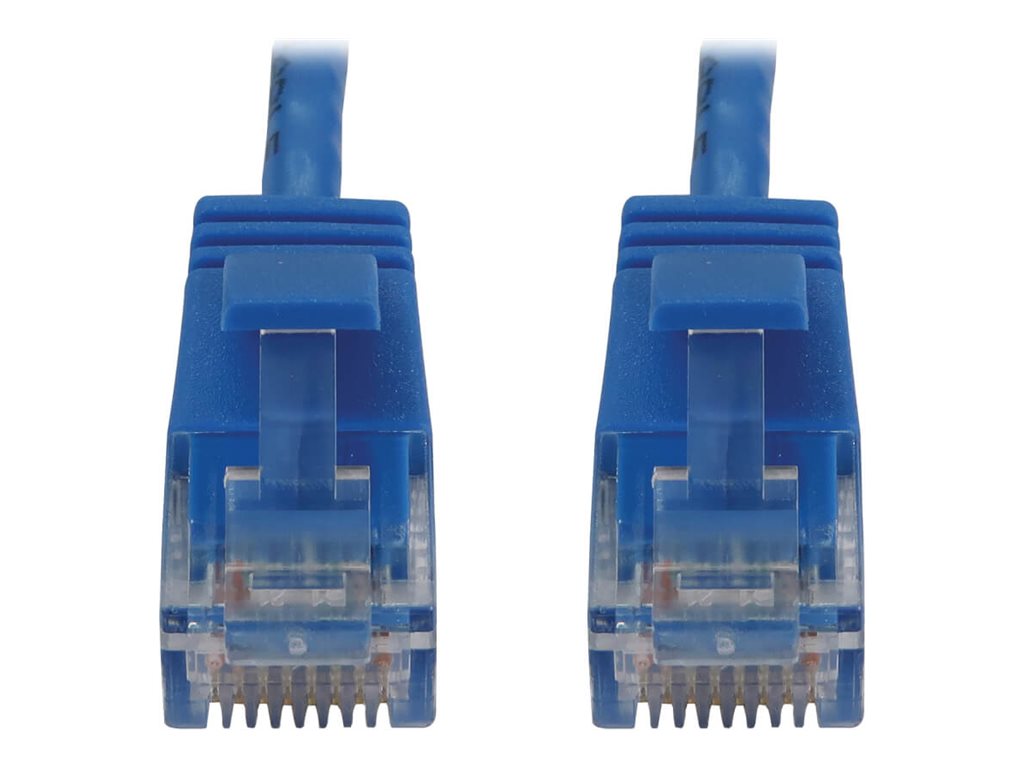 Eaton Tripp Lite Series Cat6a 10G Snagless Molded Slim UTP Ethernet Cable (RJ45 M/M), PoE, Blue, 6 in. (15 cm)