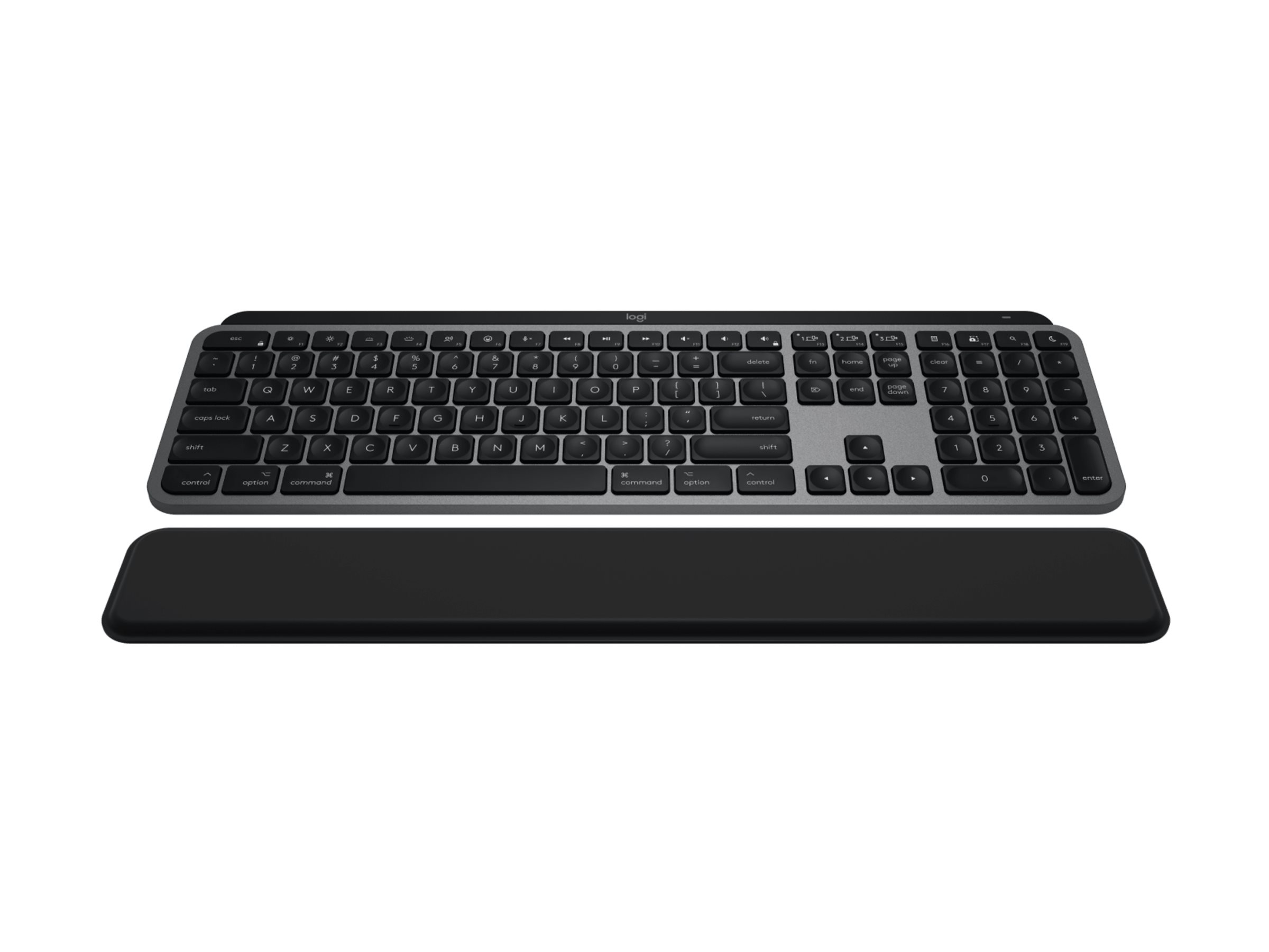 Logitech Master Series MX Keys S Combo for Mac keyboard and mouse set full size QWERTY Product shot Front 79953