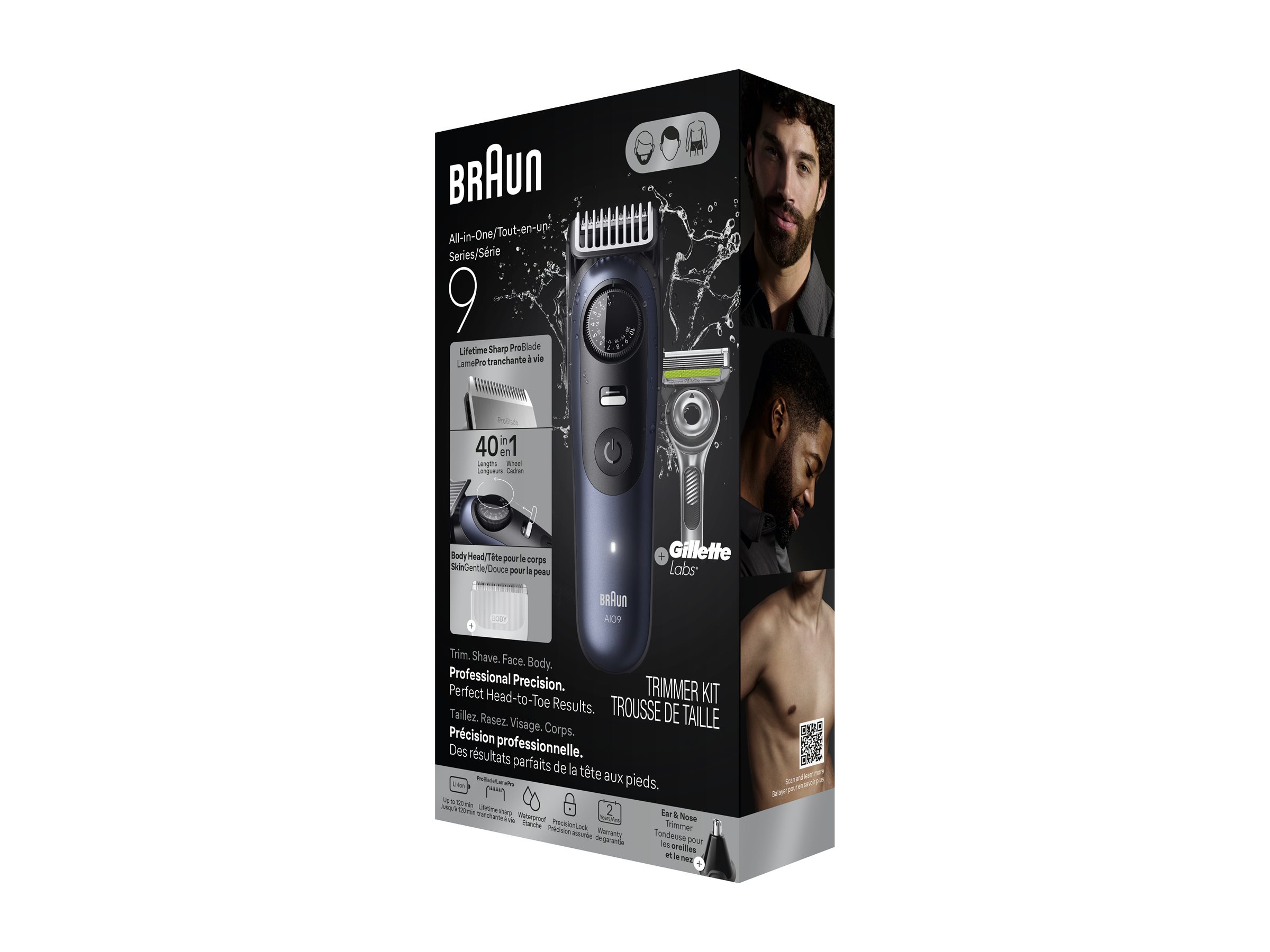 Braun All-in-One Series 9 Trimmer - Black / Deep Blue - AIO9530
