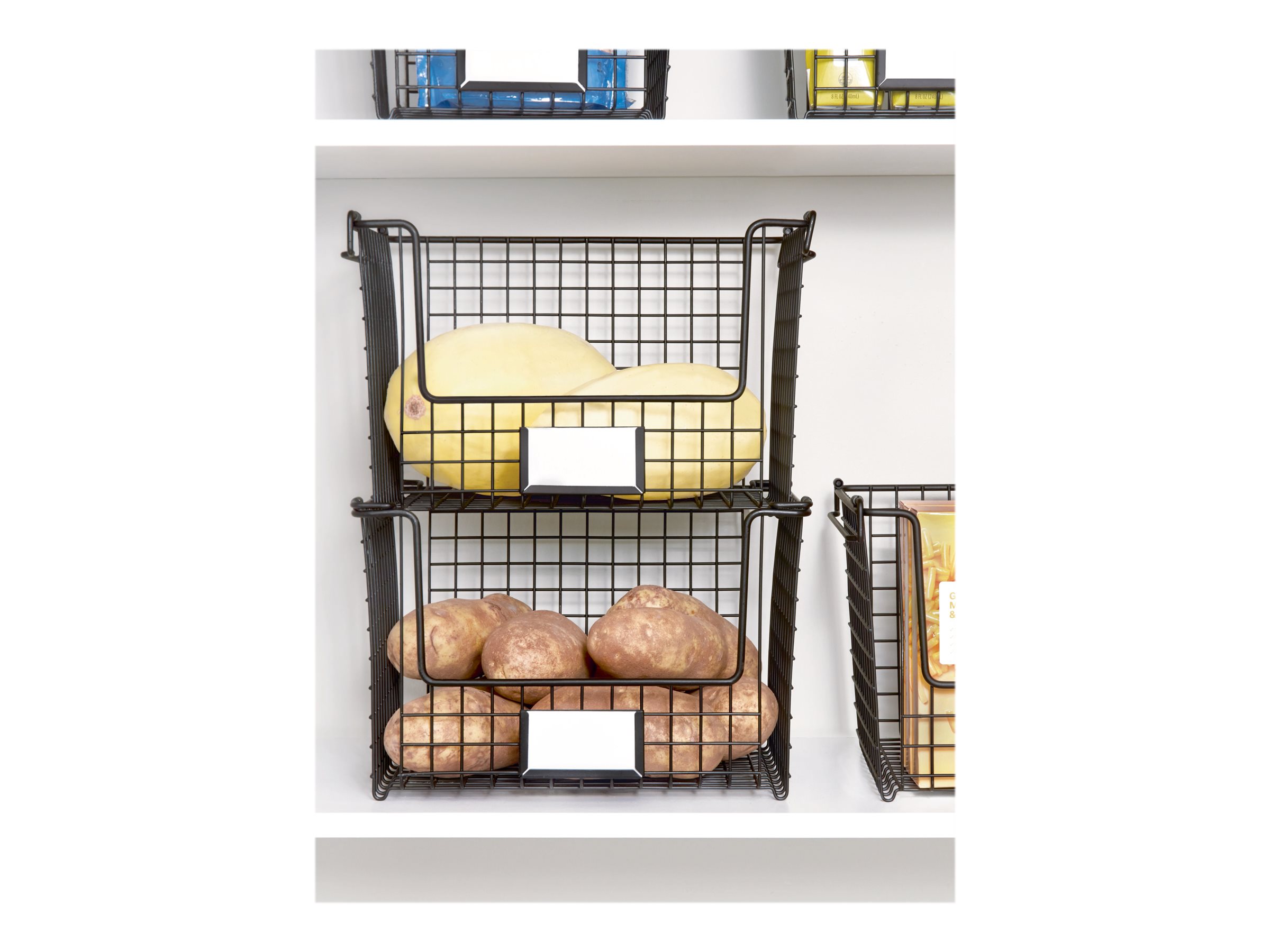 iDesign Stackable Storage Basket - 12in
