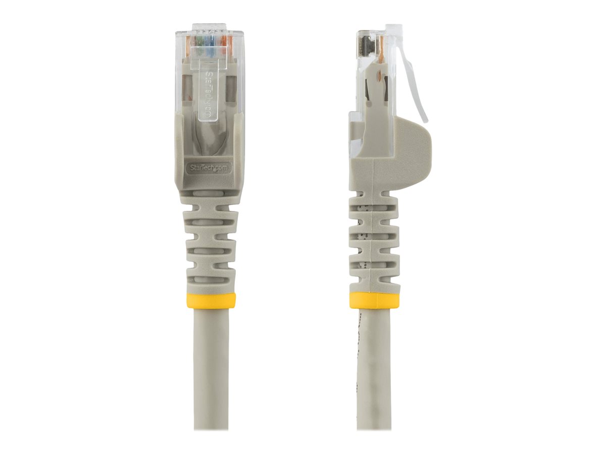 StarTech.com 2m CAT6 Ethernet Cable, 10 Gigabit Snagless RJ45 650MHz 100W PoE Patch Cord, CAT 6 10GbE UTP Network Cable w/Strain Relief, Grey, Fluke Tested/Wiring is UL Certified/TIA - Category 6 - 24AWG (N6PATC2MGR) - patch kabel - 2 m - šedá – foto 2