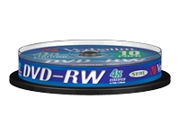 Verbatim DataLifePlus - 10 x DVD-RW - 4.7 GB 4x - matt silver - spindle