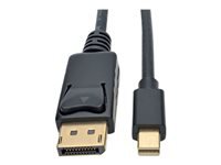 Eaton Tripp Lite Series Mini DisplayPort to DisplayPort Adapter Cable, 4K 60 Hz (M/M), DP Latching Connector, Black, 6 ft. (1.8 m)