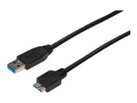 ASSMANN USB 3.0 USB-kabel 1m Sort