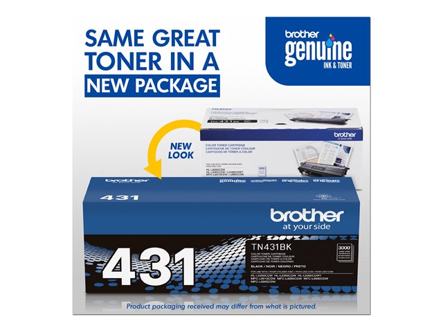 Brother TN431BK - Black - original - toner cartridge - for Brother HL-L8260CDW, HL-L8360CDW, HL-L8360CDWMT, HL-L8360CDWT, MFC-L8610CDW, MFC-L8900CDW