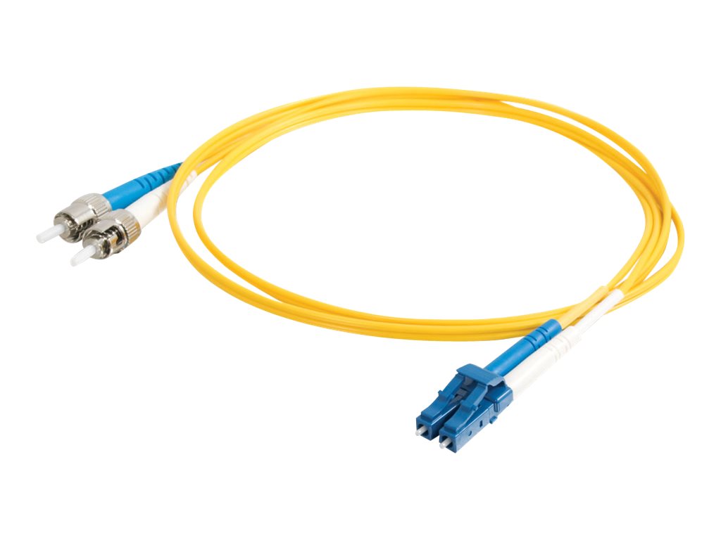 C2G LC-ST 9/125 OS1 Duplex Singlemode PVC Fiber Optic Cable (LSZH) - patch kabel - 1 m - 1 m - žlutá – foto 3