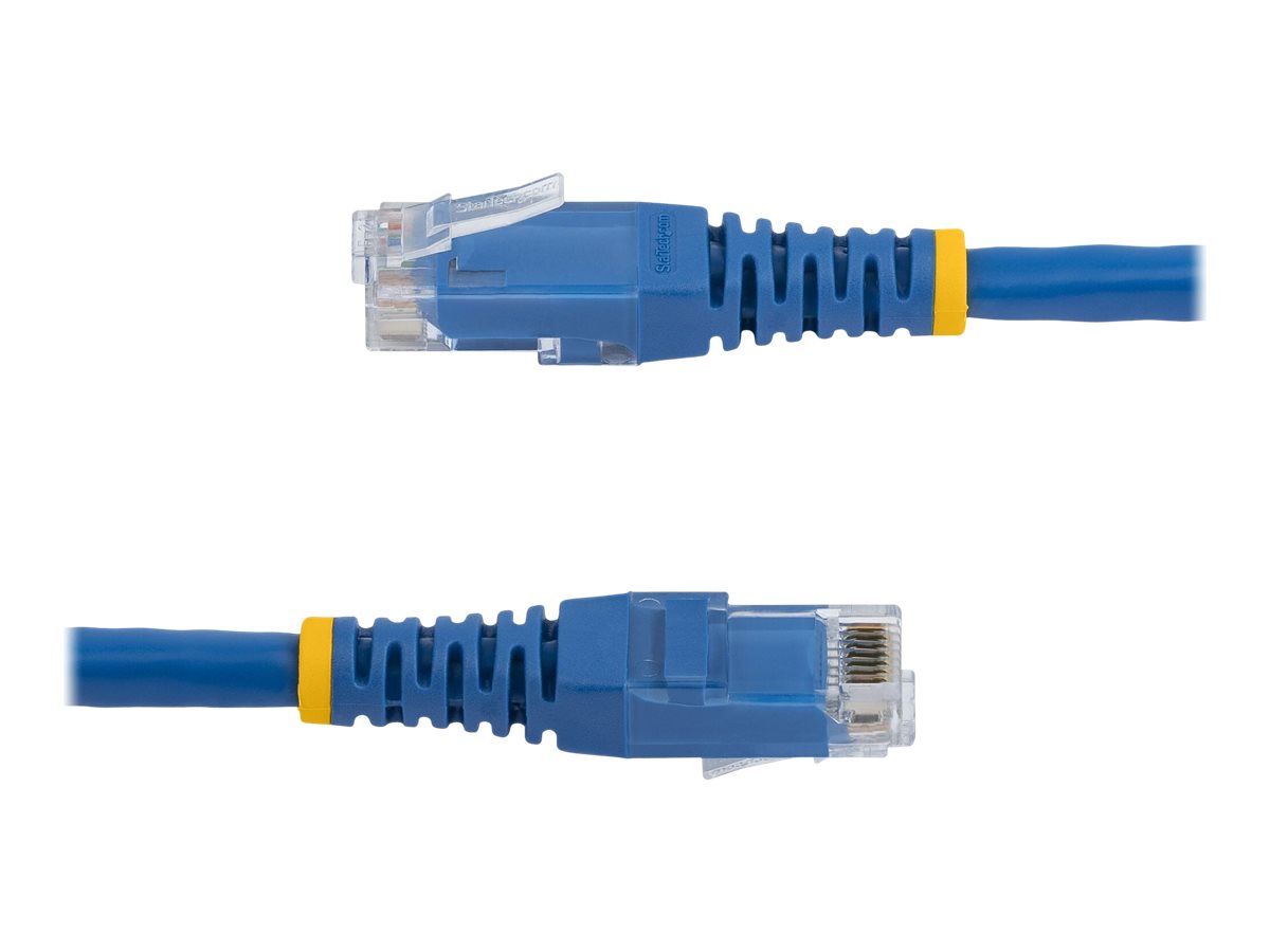 Startech 2ft CAT6 Ethernet Cable 10 Gigabit Molded RJ45 650MHz 100W PoE Patch Cord CAT 6 10GbE Product shot Right-angle 979250