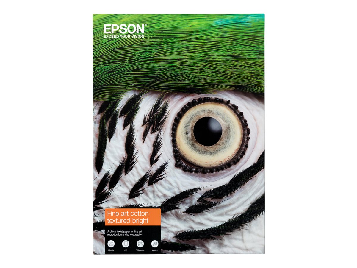 Epson Fine Art II - bavlněný papír - texturovaný matný - 25 listy - A2 - 300 g/m²