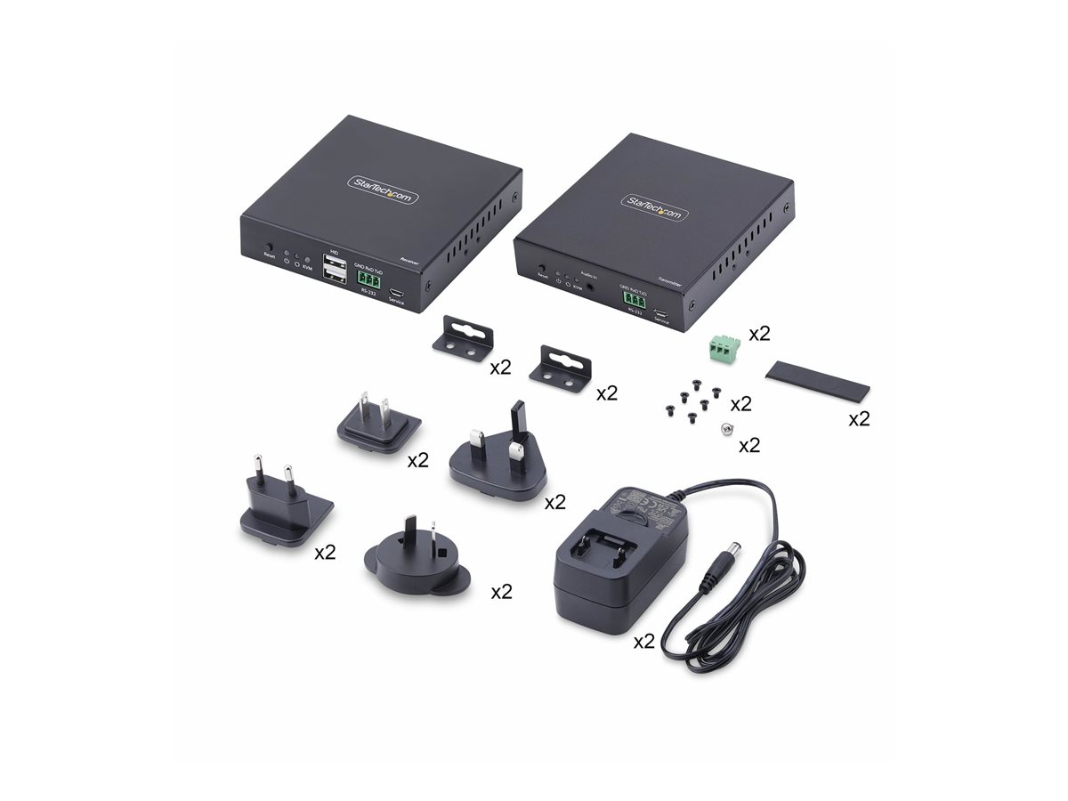 StarTech.com HDMI KVM Extender Over IP Network, 4K 60Hz, Driverless - sada vysílače a přijímače - video/audio/USB extendér - HDMI – foto 7
